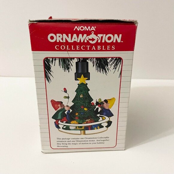 Noma Ornamotion Collectables Ornament with Motor Elves on Christmas Tree Flaws - Picture 5 of 16